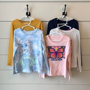 Five girls long sleeve tees size 6/6x